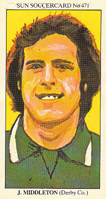 John Middleton Derby County 1978/79 the SUN Soccercards #471